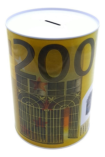 Imagen 2 de 3 de Alcancia Metalica Euro Ahorro 21x15cm 104422