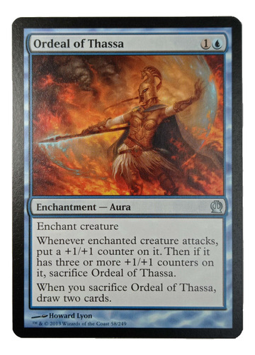 Carta Magic Ordeal Of Thassa [theros] Mtg Enchantment