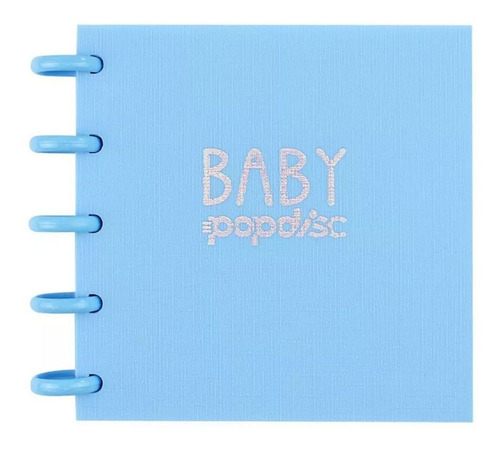 Caderno Baby Grd Sem Pauta Azul Tutti-frutti 90g/m2 Pop Disc