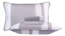 Comprar Jogo De Cama King Size Malha 4 Peças Bbc Têxtil Cinza Desenho Do Tecido Estampado