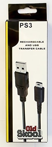 Cable De Carga Del Controlador Skool Ps3 Antiguo - Negro