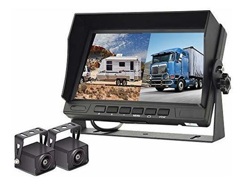 Hd 1080p Rv Backup Camera With 7 Inch Dvr Split Screen Monit