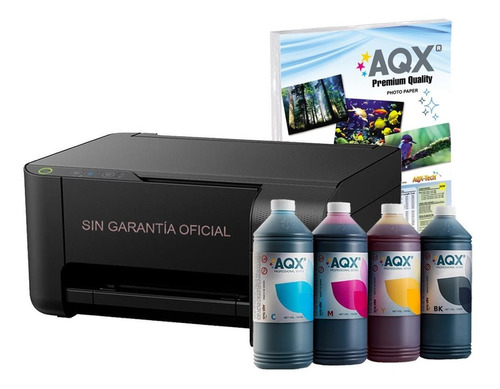 Impresora Multifunción Epson L3150 Wifi + 4 Litros Tinta Premium Aqx + Papel - Mejor Que Epson L3150