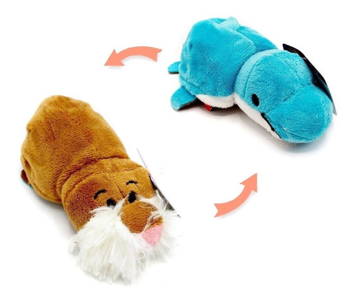 Flipazoo 12cm Peluche Reversible 2 En 1 Original Tv Educando