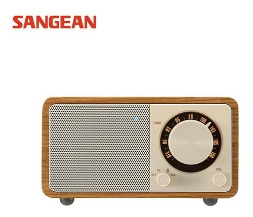 Rádio Receptor Sangean Pure Fm Bluetooth Importado Cor Bege