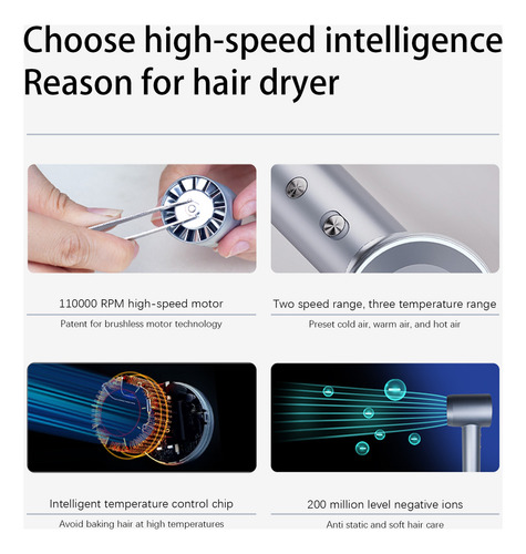 110 Secadores De Cabelo Com Secador Negativo Sem Escova