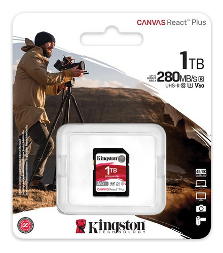 Tarjeta De Memoria Sd Kingston Canvas React Plus V60 1tb