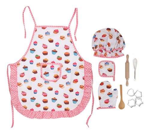 Set De Cocina Para Niños Con Delantal Para Juegos De Rol