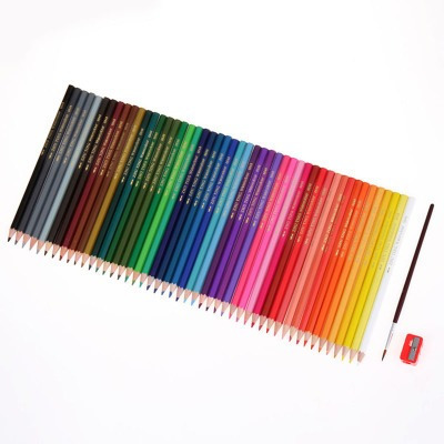 Lápis De Esboço De Lápis De Cor Solúvel Em Água 48ccolor Par