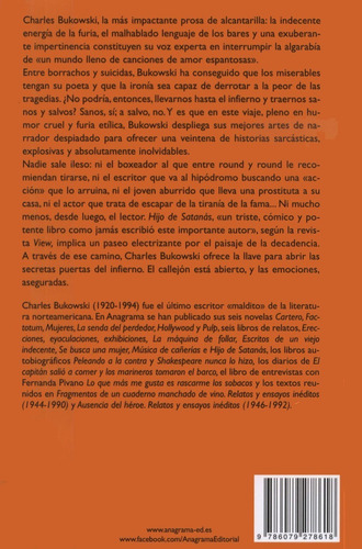 Hijo De Satanás, De Charles Bukowski. Editorial Anagrama En Español