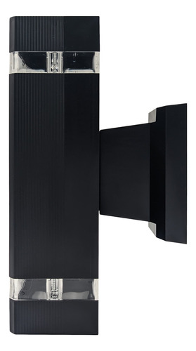 Lampara Decorativa Muro Negro Exterior Ip44 Gu10 Wde-014