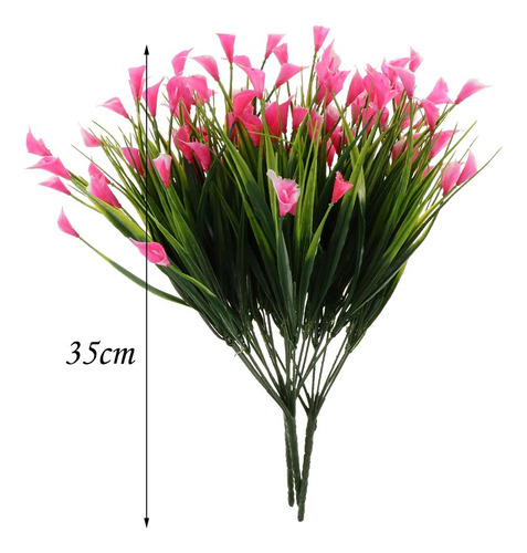 3x4x Artificial Bouquet Boda Hogar Decoración Floral Rosa
