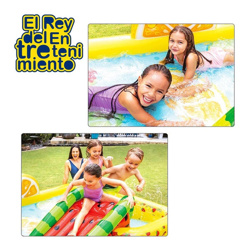 Piscina Intex Inflable Centro De Juegos Con Tobogan - El Rey