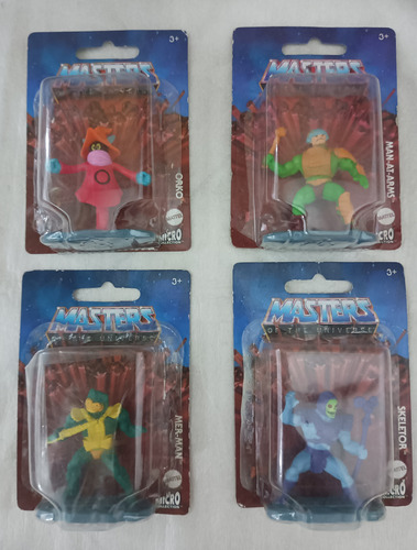 Micro Figuras He-man Skeletor Orko Mer-man, Man-an-ar Mattel