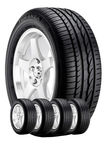 Kit 5u 185/60 R15 Turanza Er 300 Bridgestone Envío + Válv $0