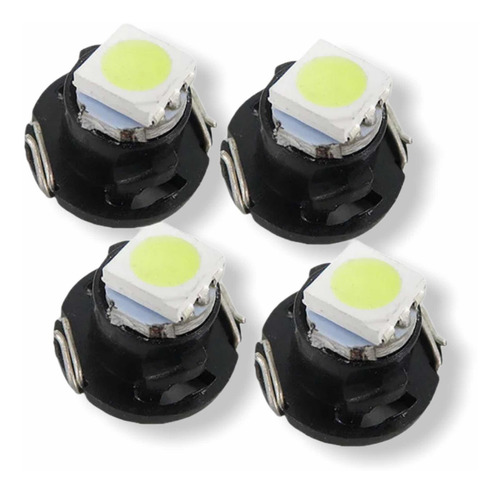 ( 4 ) Focos T4.7 12mm 12v Smd 5050 Led Xenón 6k Luz Cluster