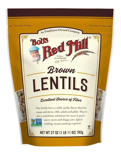 Bobs Red Mill Brown Lentils 765g