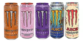Monster Energy Ultra Violet Strawberry Pacífic Punch Sunrise