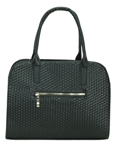 Bolsa Formal Tejido Negro Mod. 24 0215 Negro Tejido Oro