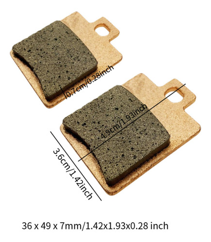 2pcs Pastilhas De Freio Pastilhas De Freio De Metal