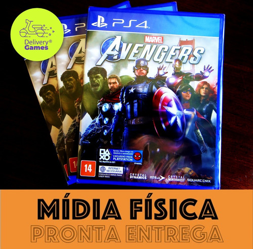 Marvel Avengers Vingadores Ps4 Mídia Física Lacrado