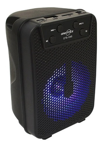 Bocina Portatil 3 PuLG Pequeña Radio Fm Luz Gts-1345 - T2591