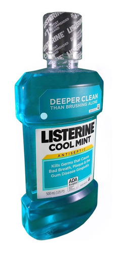 Enjuague Bucal Listerine 1/2lt Antiséptico Aliento Import Us