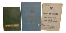 Comprar Dante42 Lote 2 Libretas Embarque Tripulacion Antiguo 1975 +1