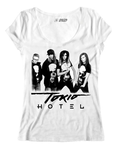 Remera Mujer Tokio Hotel 10 Algodon Premium Dtg