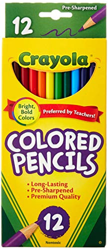 Lápices De Colores Largos Crayola, 12 Unidades, Paquete De 