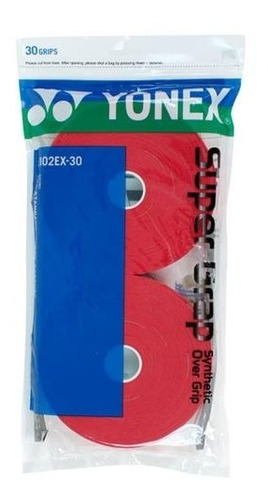 Overgrips Yonex Super Grap Rollo 30 Piezas Rojo