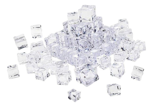Qa1 Cubo De Gelo Falso Transparente Para Bebidas 30 Mm