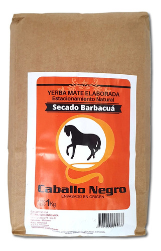 Yerba Mate Caballo Negro Barbacuá X5 Kg