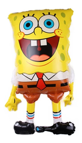 1 Globo Metalizado Bob Esponja Tamaño 84x50 Cms