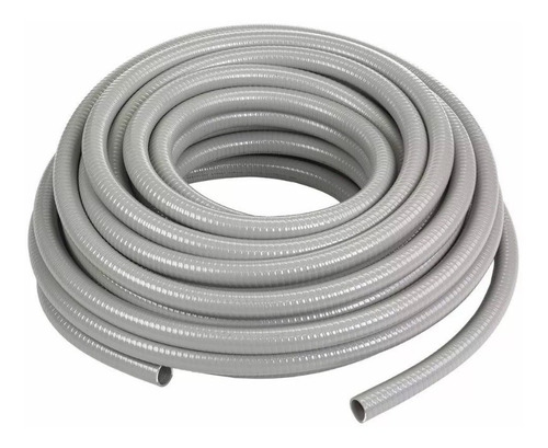 Tuberia Conduit Flexible Metal/pvc 25mm Gris(rol-25mt) - Sec