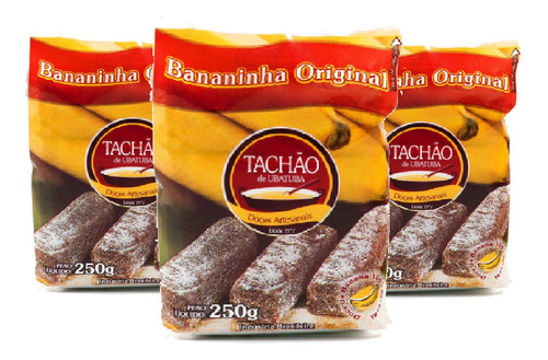 Bananinha Original Tachão De Ubatuba 250g ( 3 Und )