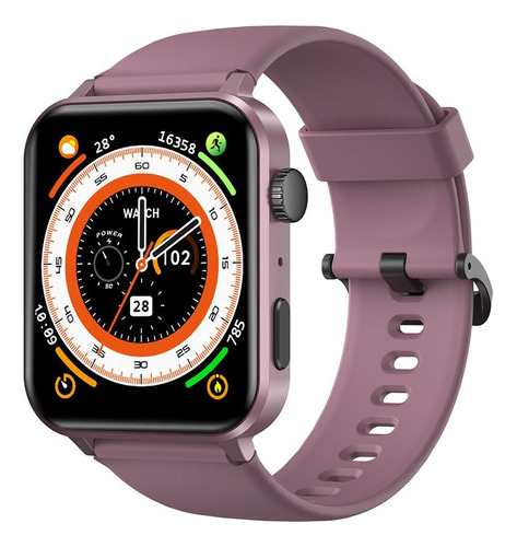 Reloj Smartwatch Blackview Modelo R30 Pro De 1.83´ Llamadas Caja Violeta Oscuro Malla Violeta Oscuro Bisel Violeta Oscuro Diseño De La Malla Milanese