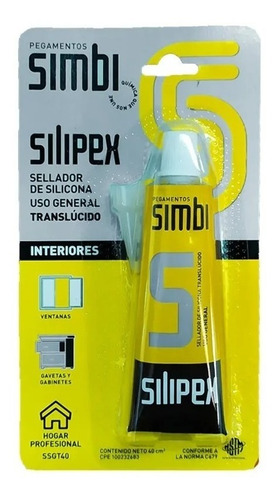 Silicon Traslúcido Silipex Todo Uso 40ml