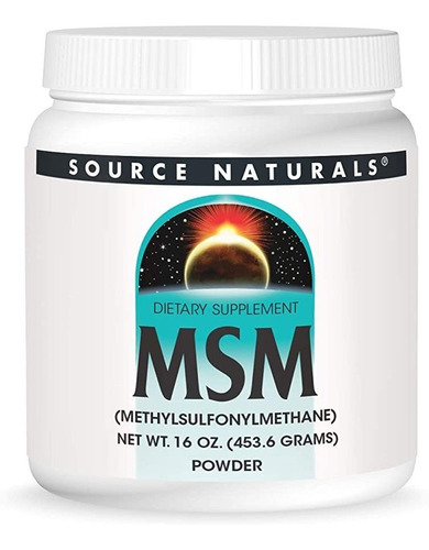 Source Naturals Msm (metilsulfonilmetano) En Polvo 16 Onzas.