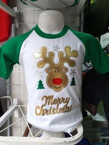 Polos estampados de navidad para niños hotsell