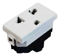 Comprar Dado Toma Universal Con Línea Tierra K205 Opalux Mihaba Color Blanco