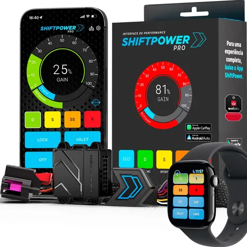 Shiftpower Pro App Carplay Android Auto Chip De Pedal Remap Civic 2016 Em Diante