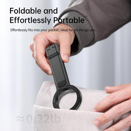 Magnetic Phone TriPod Stand Para iPhone Mosquetón De Escalad