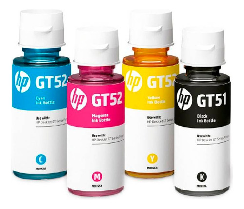 Kit Botella De Tinta Para Impresoras Hp Sistema Continuo Gt5