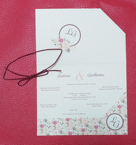 Imagem 2 de 2 de Convites De Casamento