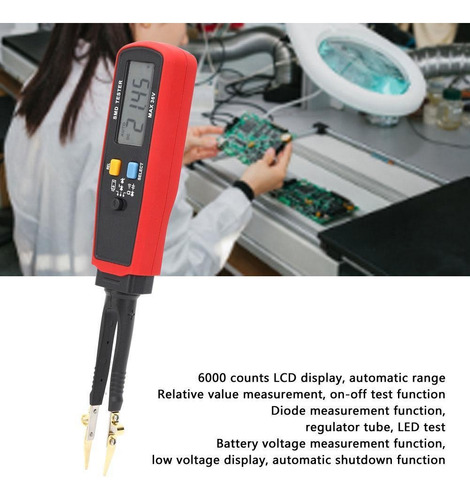 Tu116c Pinças Smd Rcd Resistência A Diodo E Medidor De Capac