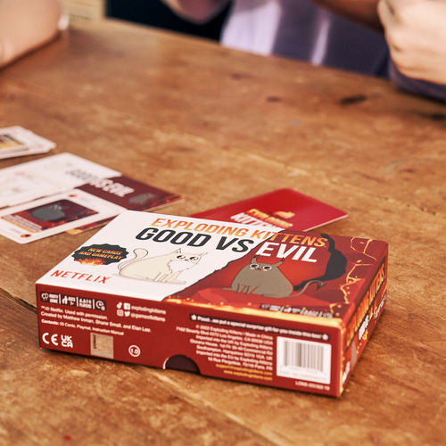 Exploding Kittens Good Vs Evil Juego Mesa Cartas Netflix