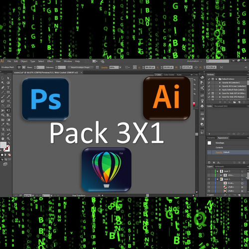 Pack Adobe Para Diseñadores Graficos 3x1 