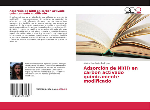 Libro: Adsorción De Ni(ii) En Carbon Activado Químicamente M