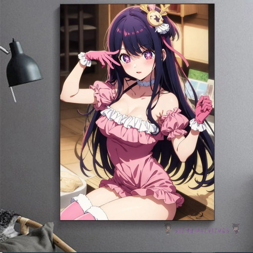 Cuadro Decorativo Anime Oshi No Ko Ai Hoshino Sexy Art 50x75